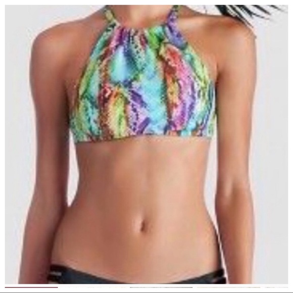 NWT! Vitamin A Soleil multicolor snake print top - Picture 1 of 5